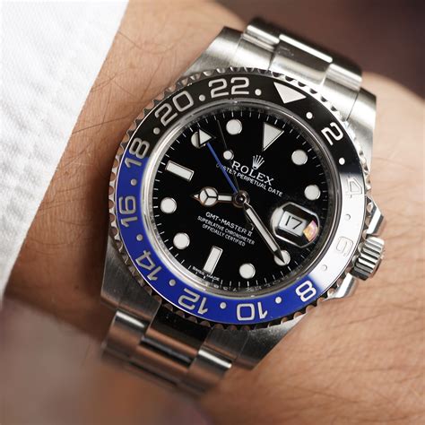 rolex gmt batman preis|gmt Batman Rolex price.